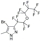 4-BROMO-3-[TETRAFLUORO-1-(HEPTAFLUORO-1-PROPOXY)ETHYL]-5-(METHYL)PYRAZOLE Struktur