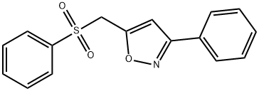 3-PHENYL-5-[(PHENYLSULFONYL)METHYL]ISOXAZOLE Struktur