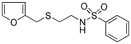 N-(2-[(2-FURYLMETHYL)THIO]ETHYL)BENZENESULFONAMIDE Struktur