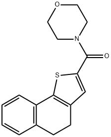 4,5-DIHYDRONAPHTHO[1,2-B]THIOPHEN-2-YL(MORPHOLINO)METHANONE Struktur