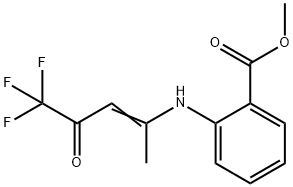 METHYL 2-[(4,4,4-TRIFLUORO-1-METHYL-3-OXO-1-BUTENYL)AMINO]BENZENECARBOXYLATE Struktur