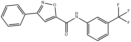 3-PHENYL-N-[3-(TRIFLUOROMETHYL)PHENYL]-5-ISOXAZOLECARBOXAMIDE Struktur