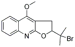 2-(1-BROMO-1-METHYLETHYL)-4-METHOXY-2,3-DIHYDROFURO[2,3-B]QUINOLINE Struktur