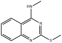 N-METHYL-2-(METHYLSULFANYL)-4-QUINAZOLINAMINE Struktur