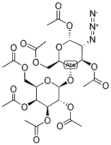 2,3,4,6-TETRA-O-ACETYL-BETA-D-GALACTOPYRANOSYL(1-4)-2-AZIDO-DEOXY-1,3,6-TRI-O-ACETYL-ALPHA-D-GLUCOPYRANOSE Struktur