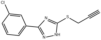 5-(3-CHLOROPHENYL)-3-PROP-2-YNYLTHIO-1H-1,2,4-TRIAZOLE Struktur