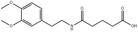 4-[2-(3,4-DIMETHOXY-PHENYL)-ETHYLCARBAMOYL]-BUTYRIC ACID Struktur