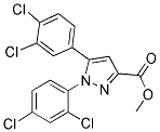 METHYL 1-(2,4-DICHLOROPHENYL)-5-(3,4-DICHLOROPHENYL)-1H-PYRAZOLE-3-CARBOXYLATE Struktur