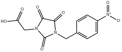 2-[3-(4-NITROBENZYL)-2,4,5-TRIOXO-1-IMIDAZOLIDINYL]ACETIC ACID Struktur