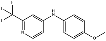 N-(4-METHOXYPHENYL)-2-(TRIFLUOROMETHYL)-4-PYRIDINAMINE Struktur