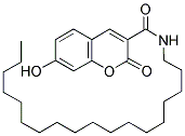 7-HYDROXY-N-OCTADECYLCOUMARIN-3-CARBOXAMIDE Struktur