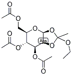 1,2-O-(1-ETHOXYETHYLIDENE)-BETA-D-MANNOPYRANOSE TRIACETATE Struktur