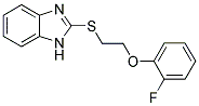 2-([2-(2-FLUOROPHENOXY)ETHYL]THIO)-1H-BENZIMIDAZOLE Struktur