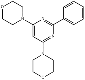 4-(6-MORPHOLINO-2-PHENYL-4-PYRIMIDINYL)MORPHOLINE Struktur