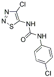 N-(4-CHLOROPHENYL)-N'-(4-CHLORO-1,2,3-THIADIAZOL-5-YL)UREA Struktur