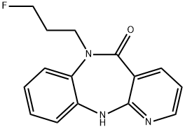 6-(3-FLUOROPROPYL)-6,11-DIHYDRO-5H-PYRIDO[2,3-B][1,5]BENZODIAZEPIN-5-ONE Struktur