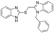 2-[(1H-BENZIMIDAZOL-2-YLTHIO)METHYL]-1-BENZYL-1H-BENZIMIDAZOLE Struktur