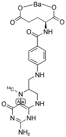 5-[14C]METHYL-TETRAHYDROFOLIC ACID, BARIUM SALT Struktur