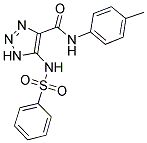 N-(4-METHYLPHENYL)-5-[(PHENYLSULFONYL)AMINO]-1H-1,2,3-TRIAZOLE-4-CARBOXAMIDE Struktur