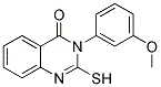 2-MERCAPTO-3-(3-METHOXY-PHENYL)-3H-QUINAZOLIN-4-ONE Struktur