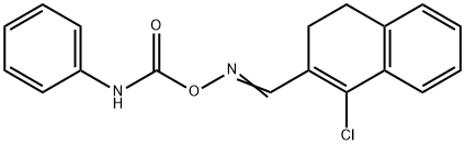 3-(([(ANILINOCARBONYL)OXY]IMINO)METHYL)-4-CHLORO-1,2-DIHYDRONAPHTHALENE Struktur