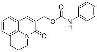 N-PHENYLCARBAMIC ACID, 2,3-DIHYDRO-5-OXO-(1H,5H)-BENZO[IJ]QUINOLIZIN-6-YL ESTER Struktur