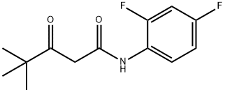 N-(2,4-DIFLUOROPHENYL)-4,4-DIMETHYL-3-OXOPENTANAMIDE Struktur