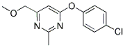 4-(4-CHLOROPHENOXY)-6-(METHOXYMETHYL)-2-METHYLPYRIMIDINE Struktur