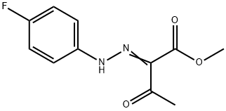 2-[(4-FLUORO-PHENYL)-HYDRAZONO]-3-OXO-BUTYRIC ACID METHYL ESTER Struktur