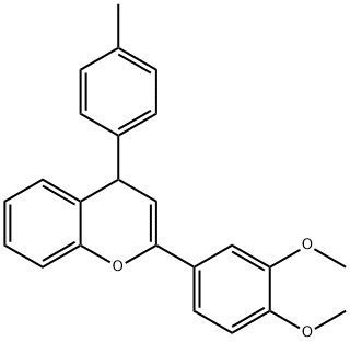 2-(3,4-DIMETHOXYPHENYL)-4-(4-METHYLPHENYL)-4H-CHROMENE Struktur