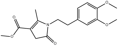 METHYL 1-(3,4-DIMETHOXYPHENETHYL)-2-METHYL-5-OXO-4,5-DIHYDRO-1H-PYRROLE-3-CARBOXYLATE Struktur