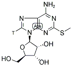 2-METHYLTHIOADENOSINE, [8-3H]- Struktur