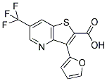 3-(FURAN-2-YL)-6-(TRIFLUOROMETHYL)THIENO[3,2-B]PYRIDINE-2-CARBOXYLIC ACID Struktur