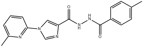 N'-(4-METHYLBENZOYL)-1-(6-METHYL-2-PYRIDINYL)-1H-IMIDAZOLE-4-CARBOHYDRAZIDE Struktur