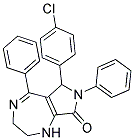 6-(4-CHLOROPHENYL)-5,7-DIPHENYL-2,3,6,7-TETRAHYDROPYRROLO[3,4-E][1,4]DIAZEPIN-8(1H)-ONE Struktur