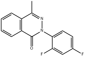 2-(2,4-DIFLUOROPHENYL)-4-METHYL-1(2H)-PHTHALAZINONE Struktur