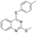 4-[(4-METHYLPHENYL)SULFANYL]-2-(METHYLSULFANYL)QUINAZOLINE Struktur