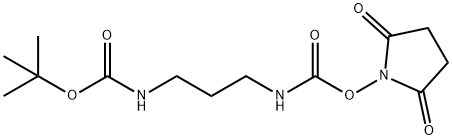 TERT-BUTYL N-SUCCINIMIDYL N,N'-TRIMETHYLENEDICARBAMATE Struktur