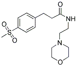 N-(2-MORPHOLINOETHYL)-4-(METHYLSULPHONYL)BENZENEPROPANAMIDE Struktur