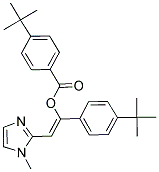 (Z)-1-(4-TERT-BUTYLPHENYL)-2-(1-METHYL-1H-IMIDAZOL-2-YL)VINYL 4-TERT-BUTYLBENZOATE Struktur