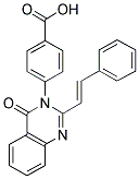 4-(4-OXO-2-STYRYL-4 H-QUINAZOLIN-3-YL)-BENZOIC ACID Struktur