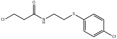 3-CHLORO-N-(2-[(4-CHLOROPHENYL)SULFANYL]ETHYL)PROPANAMIDE Struktur