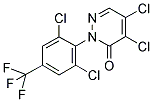 4,5-DICHLORO-2-[2,6-DICHLORO-4-(TRIFLUOROMETHYL)PHENYL]PYRIDAZIN-3(2H)-ONE Struktur