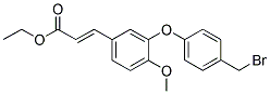 ETHYL 3-(3-[4-(BROMOMETHYL)PHENOXY]-4-METHOXYPHENYL)ACRYLATE Struktur