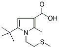 5-TERT-BUTYL-2-METHYL-1-(2-METHYLTHIOETHYL)PYRROLE-3-CARBOXYLIC ACID Struktur