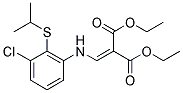 DIETHYL 2-([3-CHLORO-2-(ISOPROPYLTHIO)ANILINO]METHYLENE)MALONATE Struktur