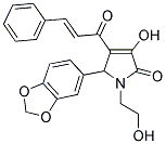 5-(1,3-BENZODIOXOL-5-YL)-3-HYDROXY-1-(2-HYDROXYETHYL)-4-[(2E)-3-PHENYLPROP-2-ENOYL]-1,5-DIHYDRO-2H-PYRROL-2-ONE Struktur