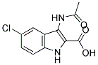 3-ACETYLAMINO-5-CHLORO-1H-INDOLE-2-CARBOXYLIC ACID Struktur