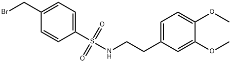 (2-(3,4-DIMETHOXYPHENYL)ETHYL)((4-(BROMOMETHYL)PHENYL)SULFONYL)AMINE Struktur