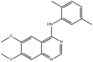 N-(2,5-DIMETHYLPHENYL)-6,7-DIMETHOXY-4-QUINAZOLINAMINE Struktur